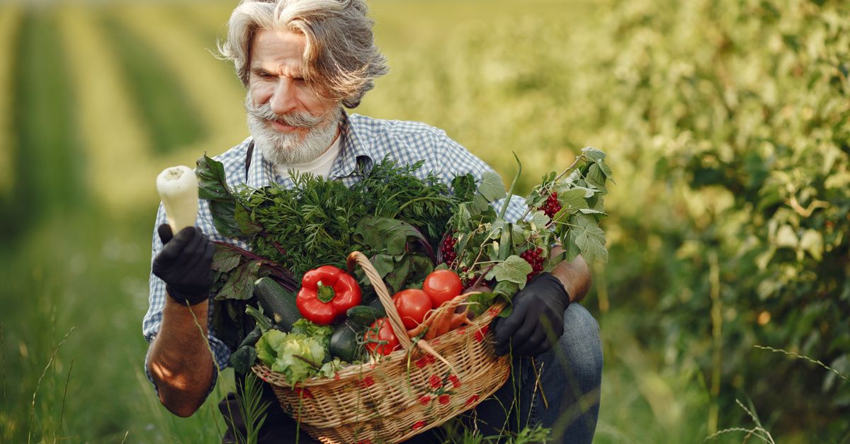 Worker in an agricultural setting